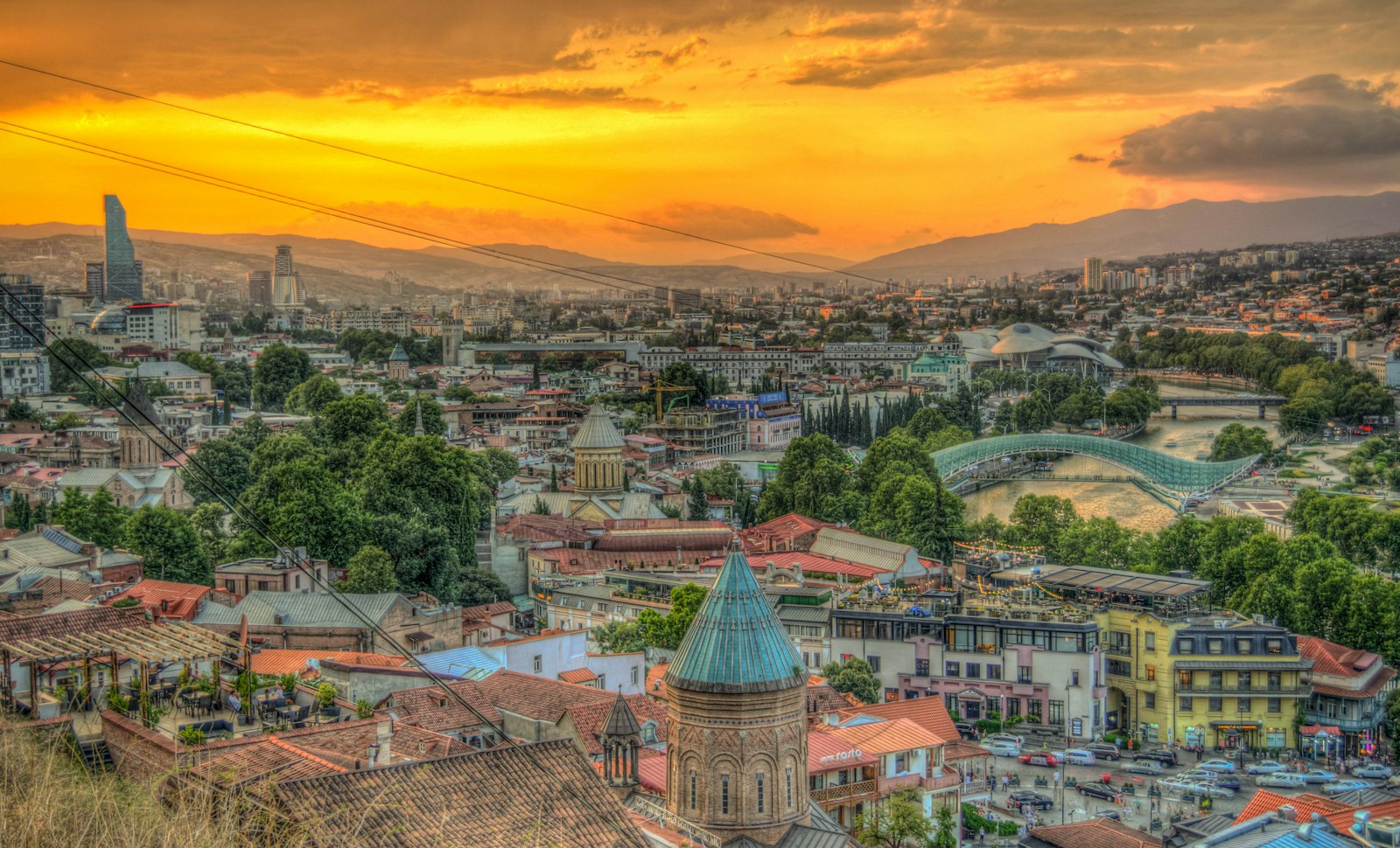 Kyiv city skyline