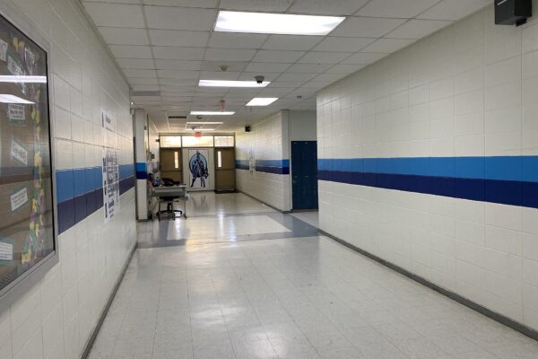 A school hallway