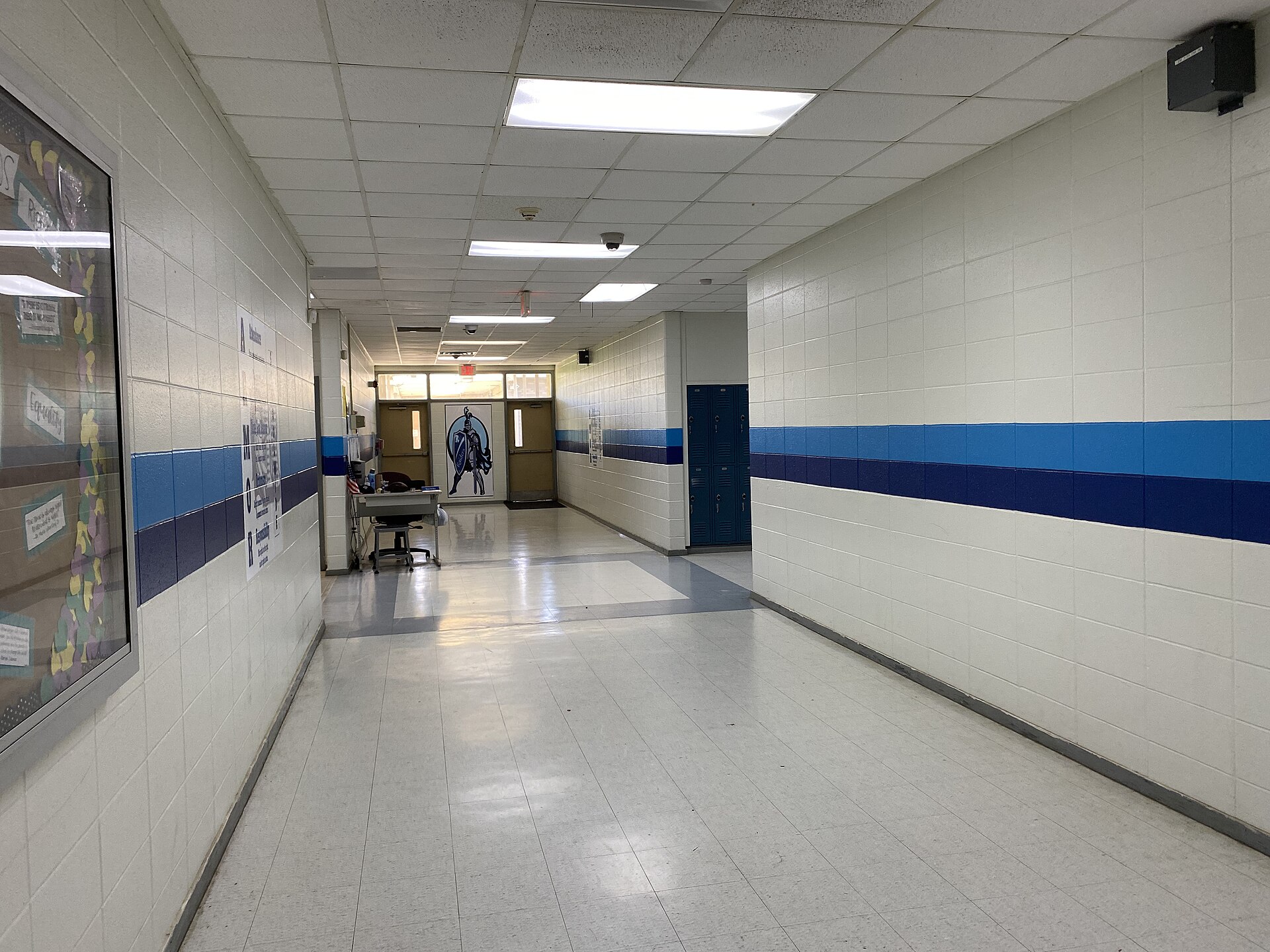 A school hallway