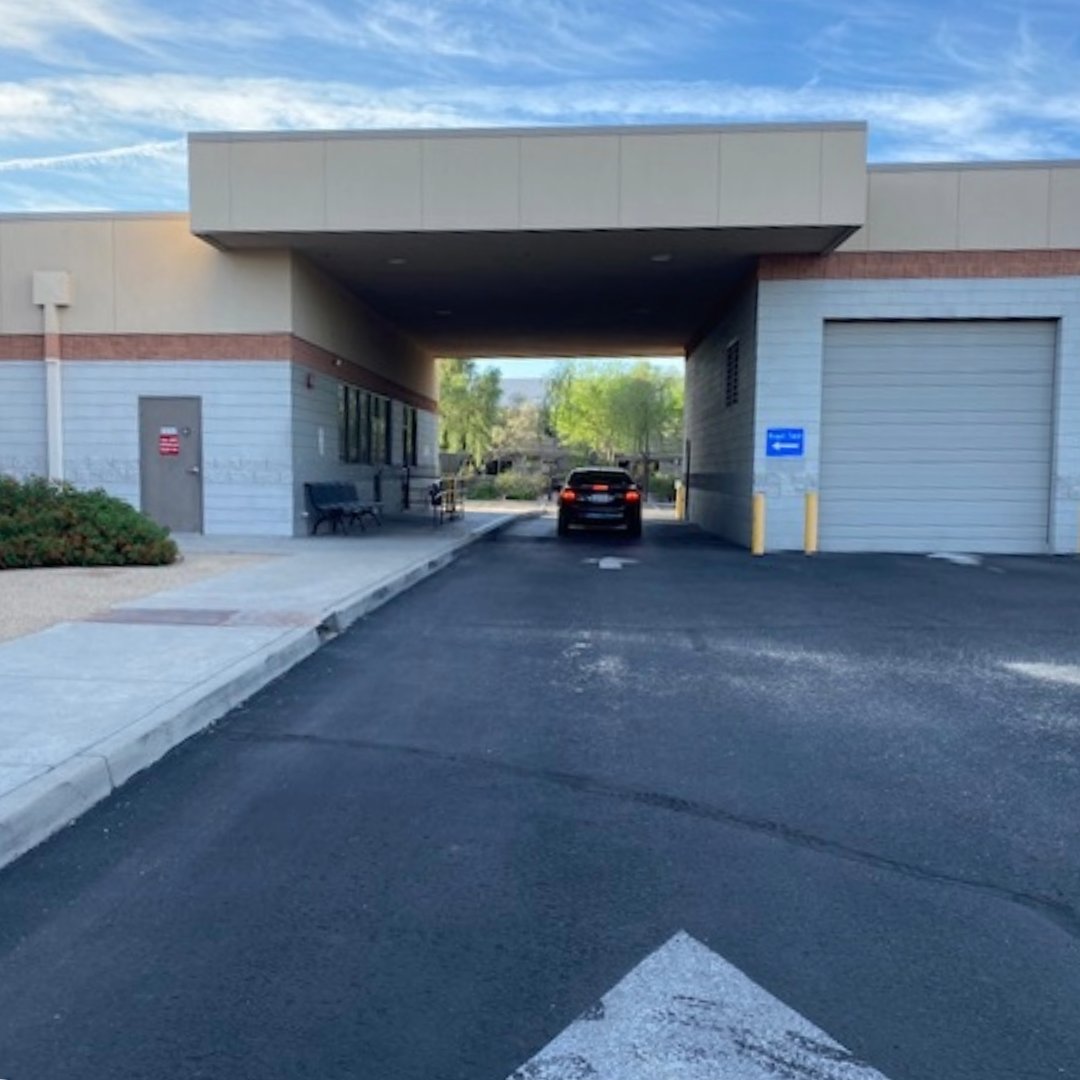 The road test area at the Glendale MVD office