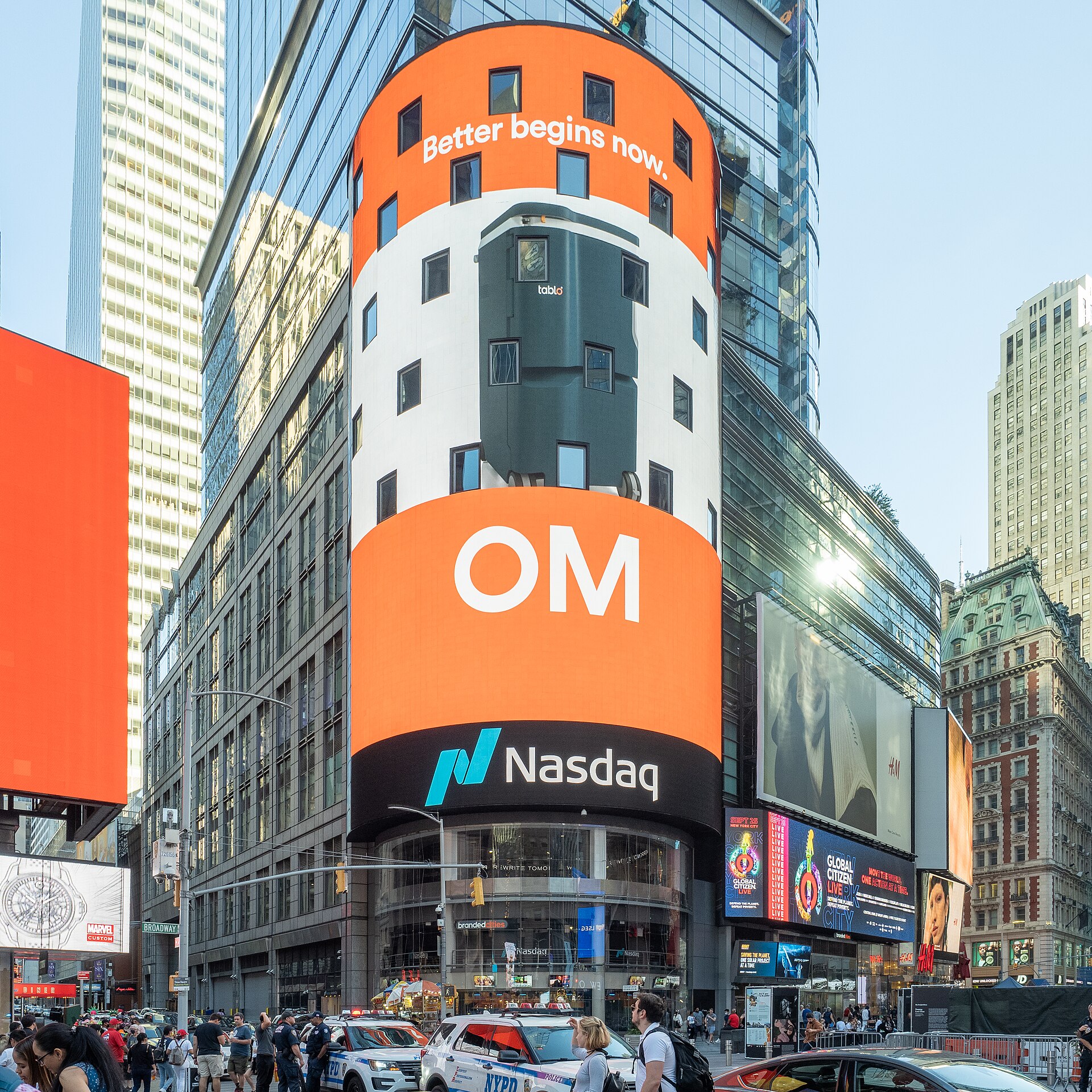 The Nasdaq MarketSite in New York's Times Square