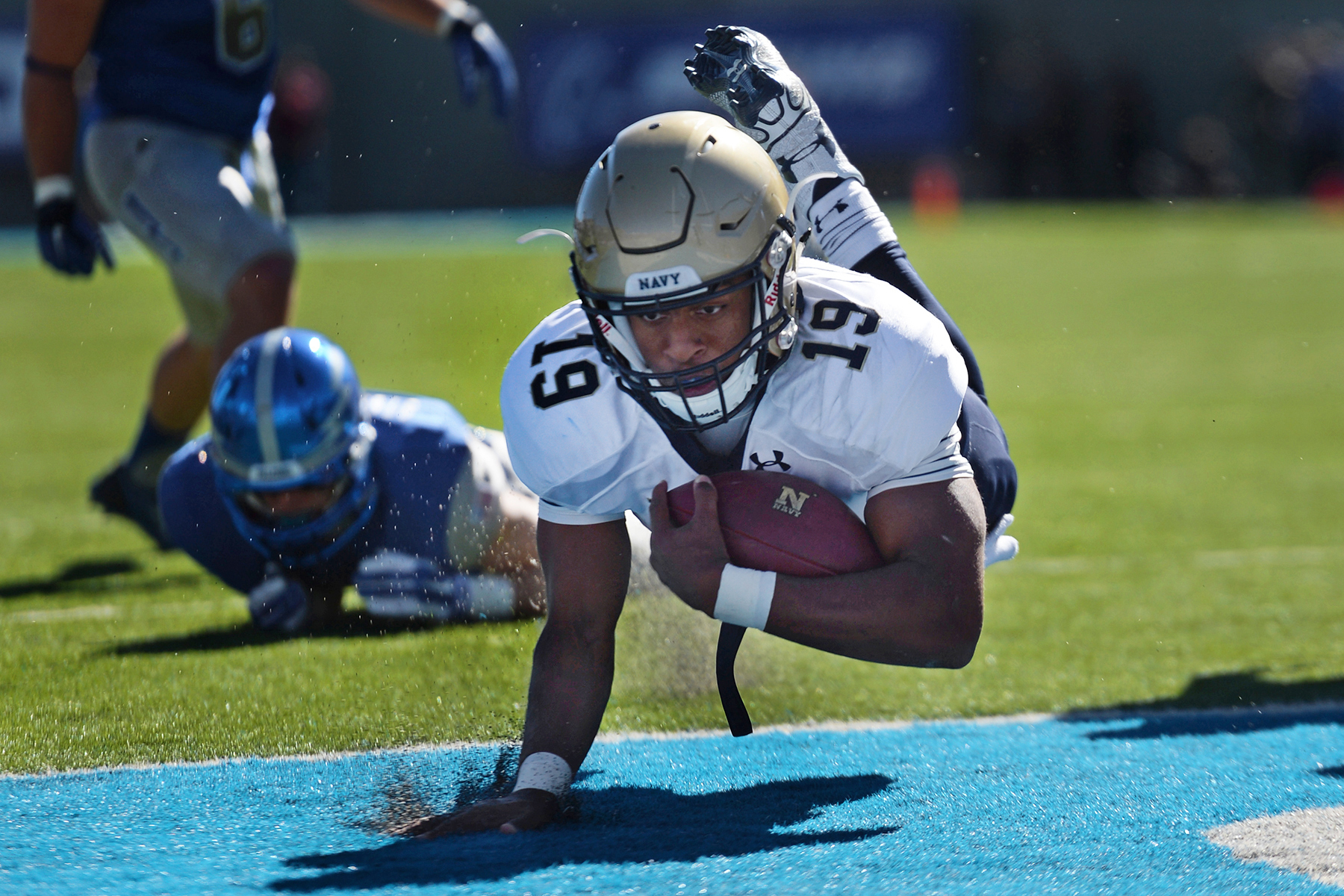 An American football