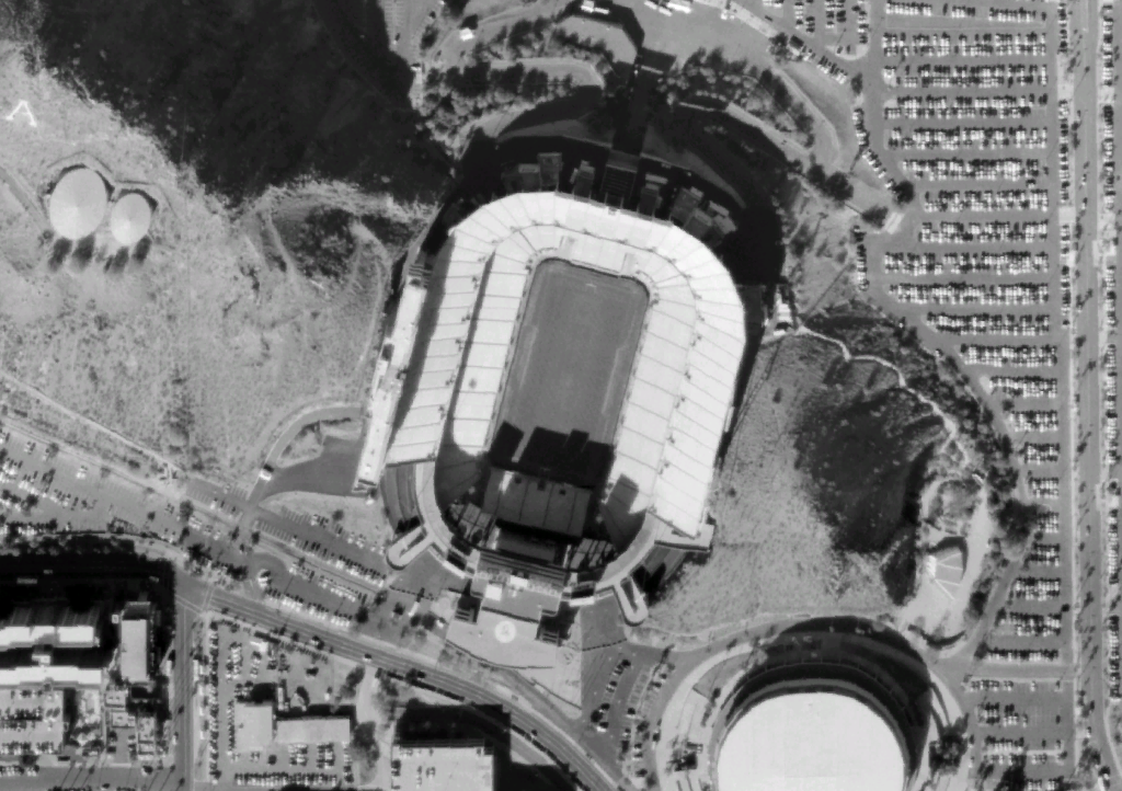 Satellite view of Sun Devil Stadium in Tempe