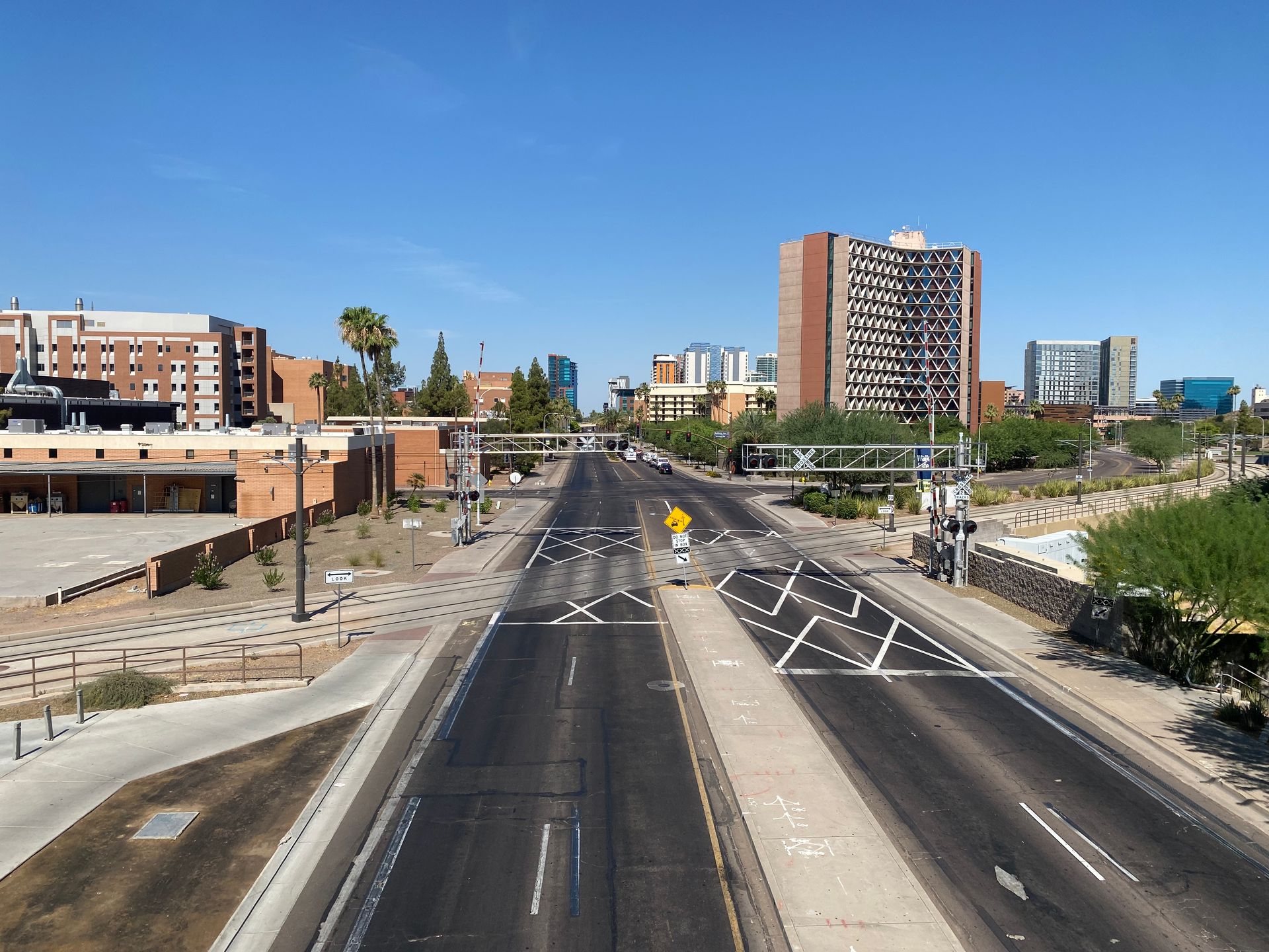 University Drive in Tempe near Arizona State University