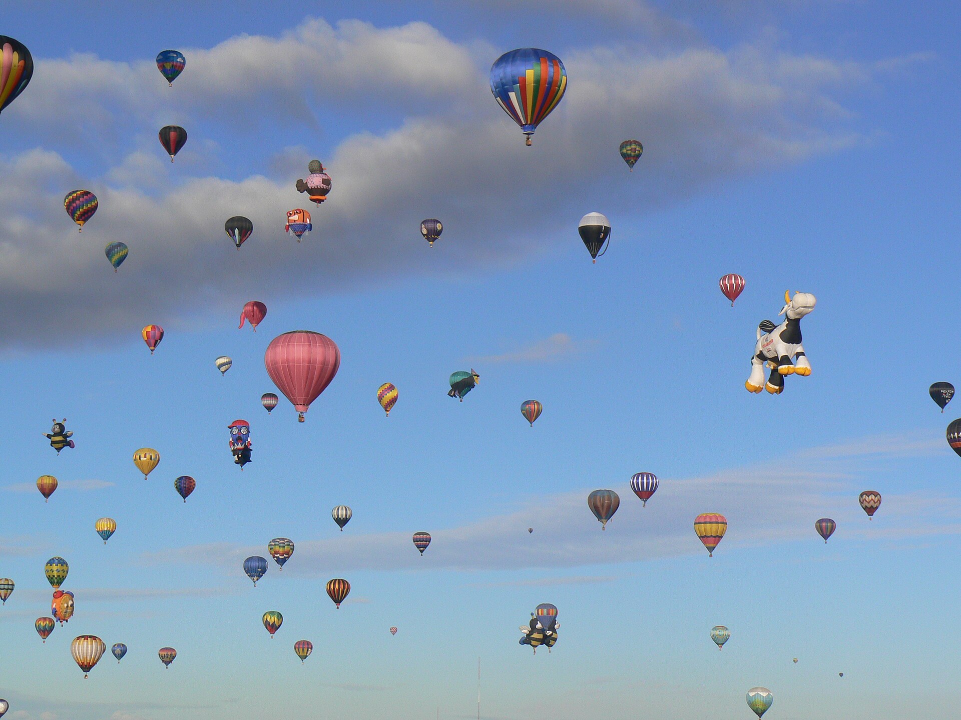 Cluster Balloonist Floats From Albuquerque Balloon Fiesta to a Landing in Show Low
