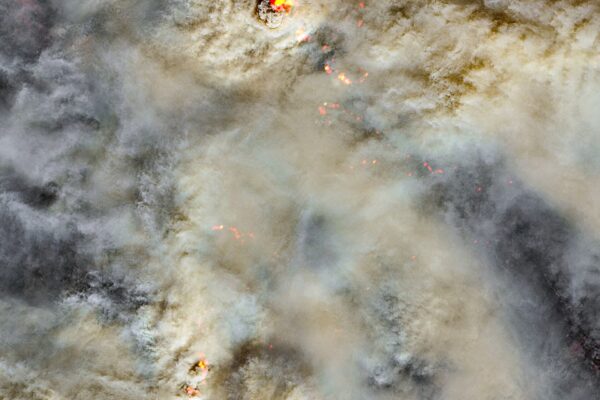 Smoke from a California wildfire