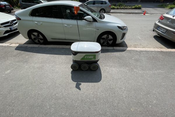A grocery delivery robot