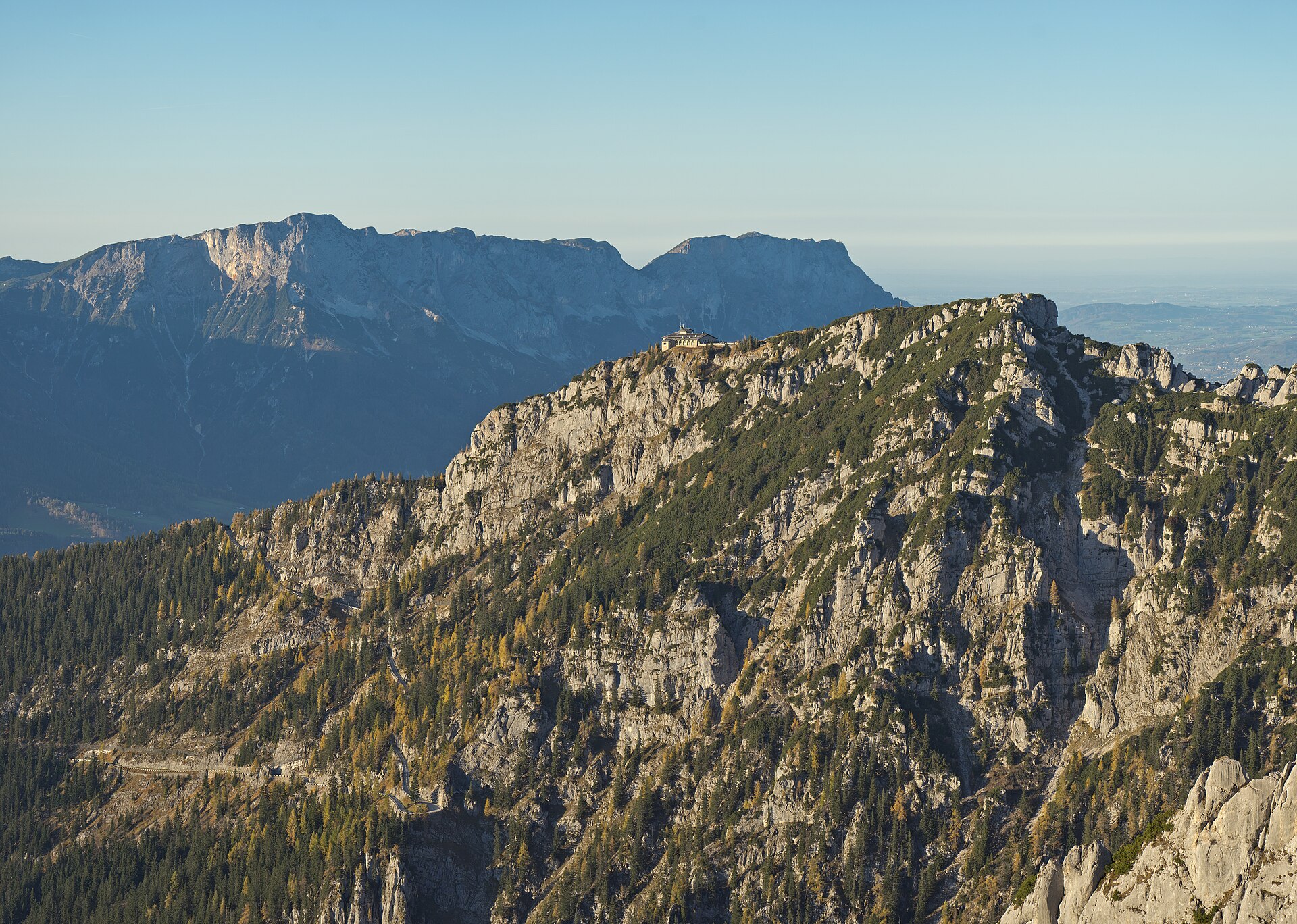 The Kehlstein summit in the Bavarian Alps, site of the Eagle's Nest