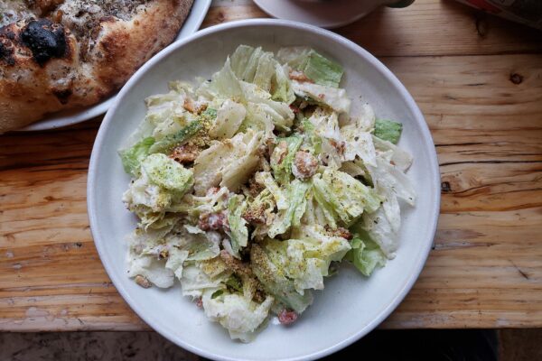 A Caesar salad