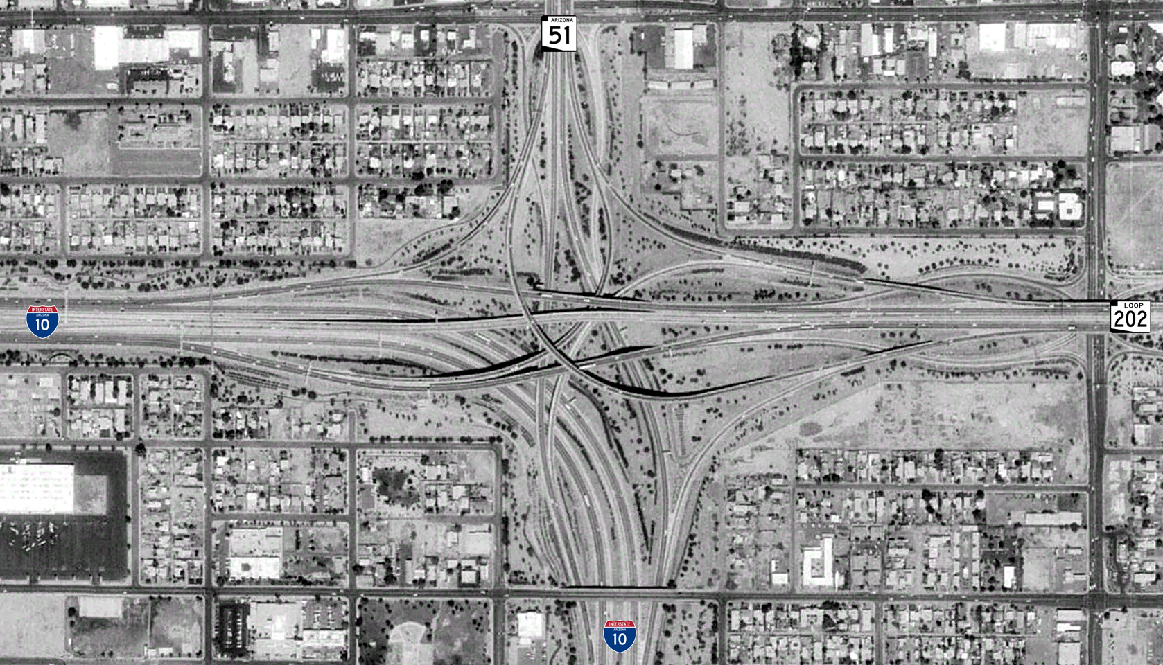 The Mini Stack interchange in Phoenix