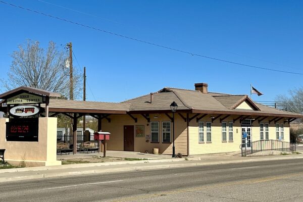 The Benson Visitor Center, a replica of the town's railroad depot