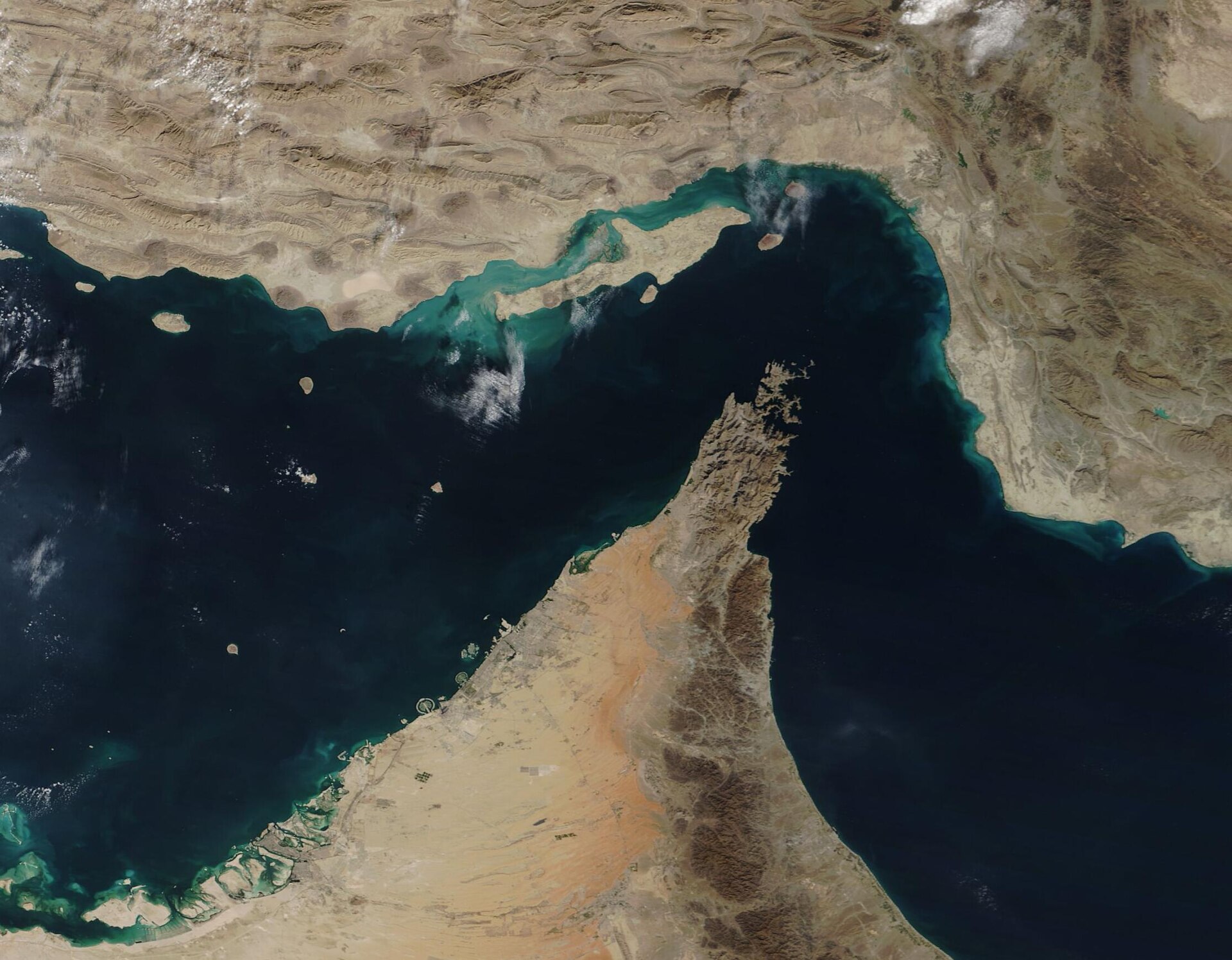 The Strait of Hormuz from space