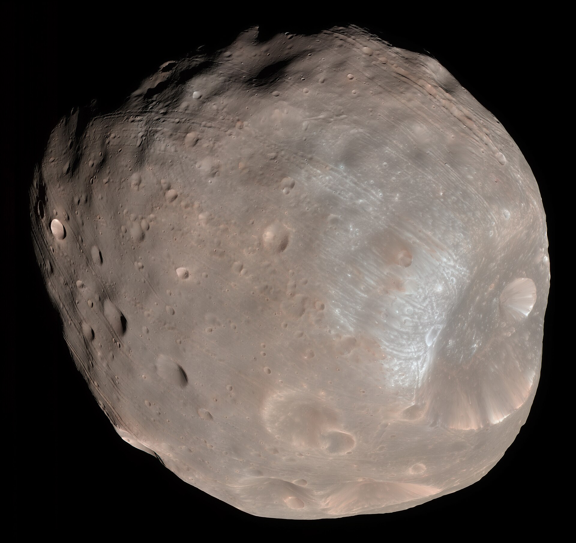 Mars' moon Phobos, imaged by NASA's Mars Reconnaissance Orbiter