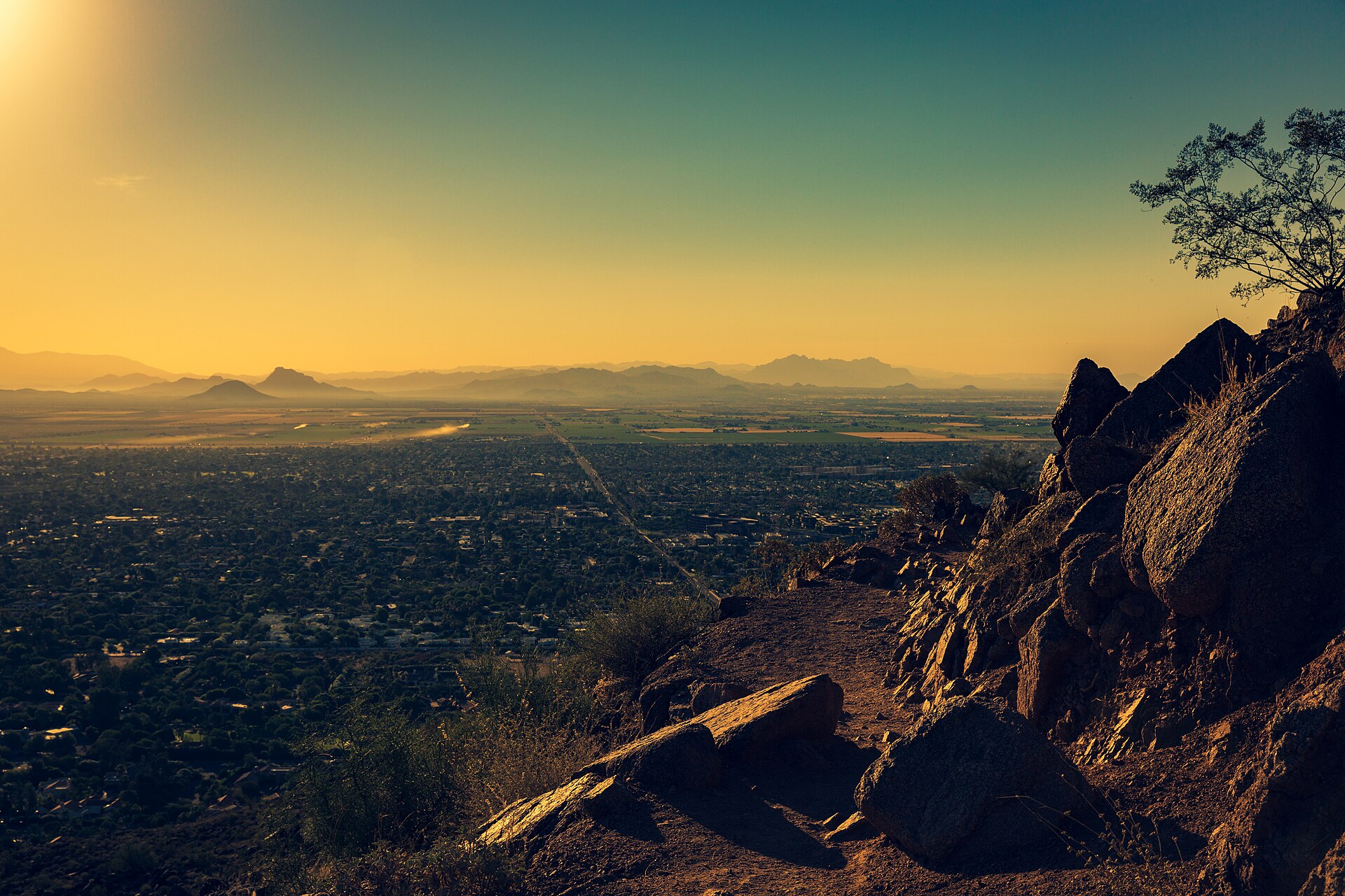 Camelback Mountain, seen from the Paradise Valley area