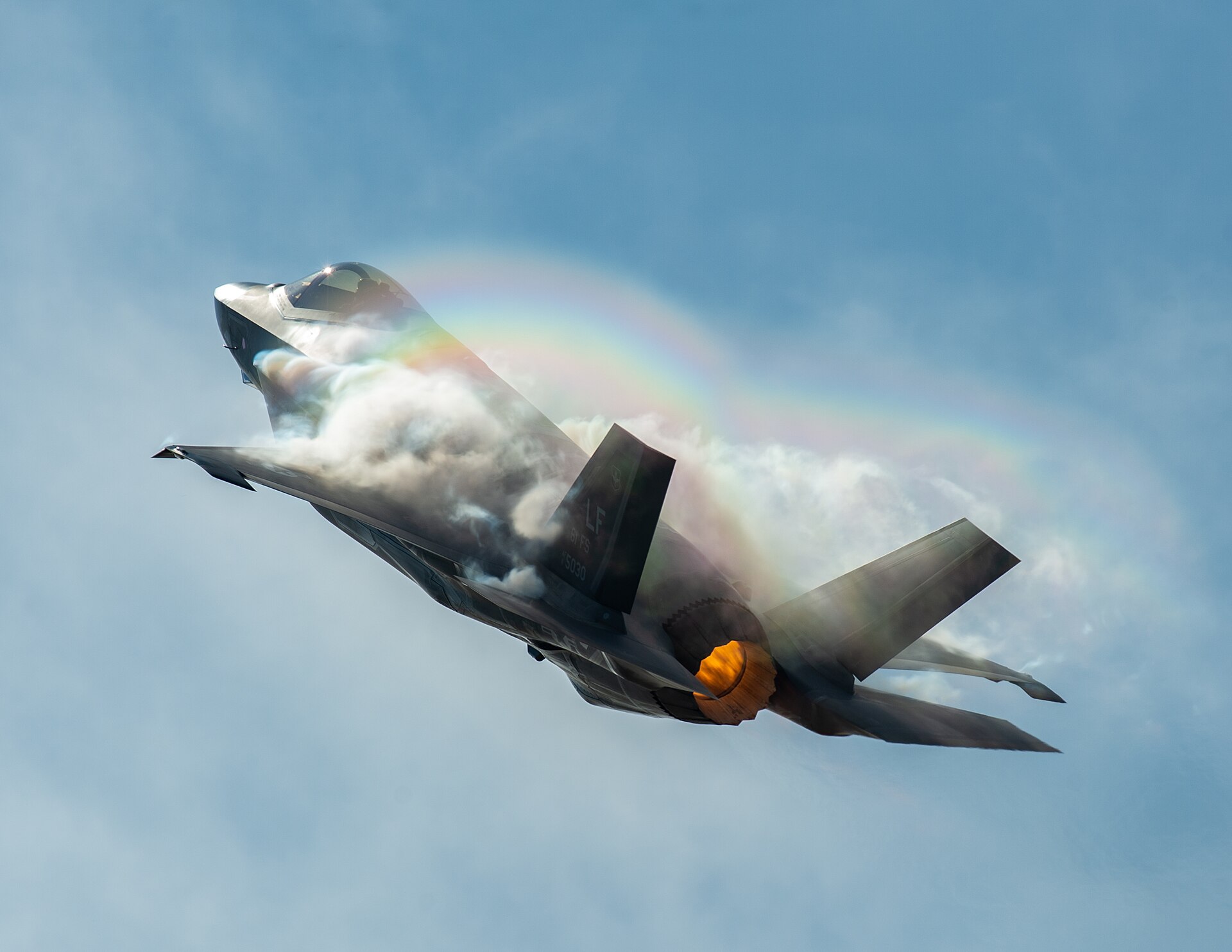 An F-35 Lightning II in flight