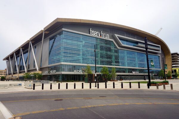 Fiserv Forum, home of the Milwaukee Bucks