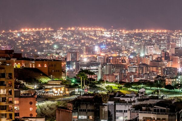 Caracas, Venezuela, at night