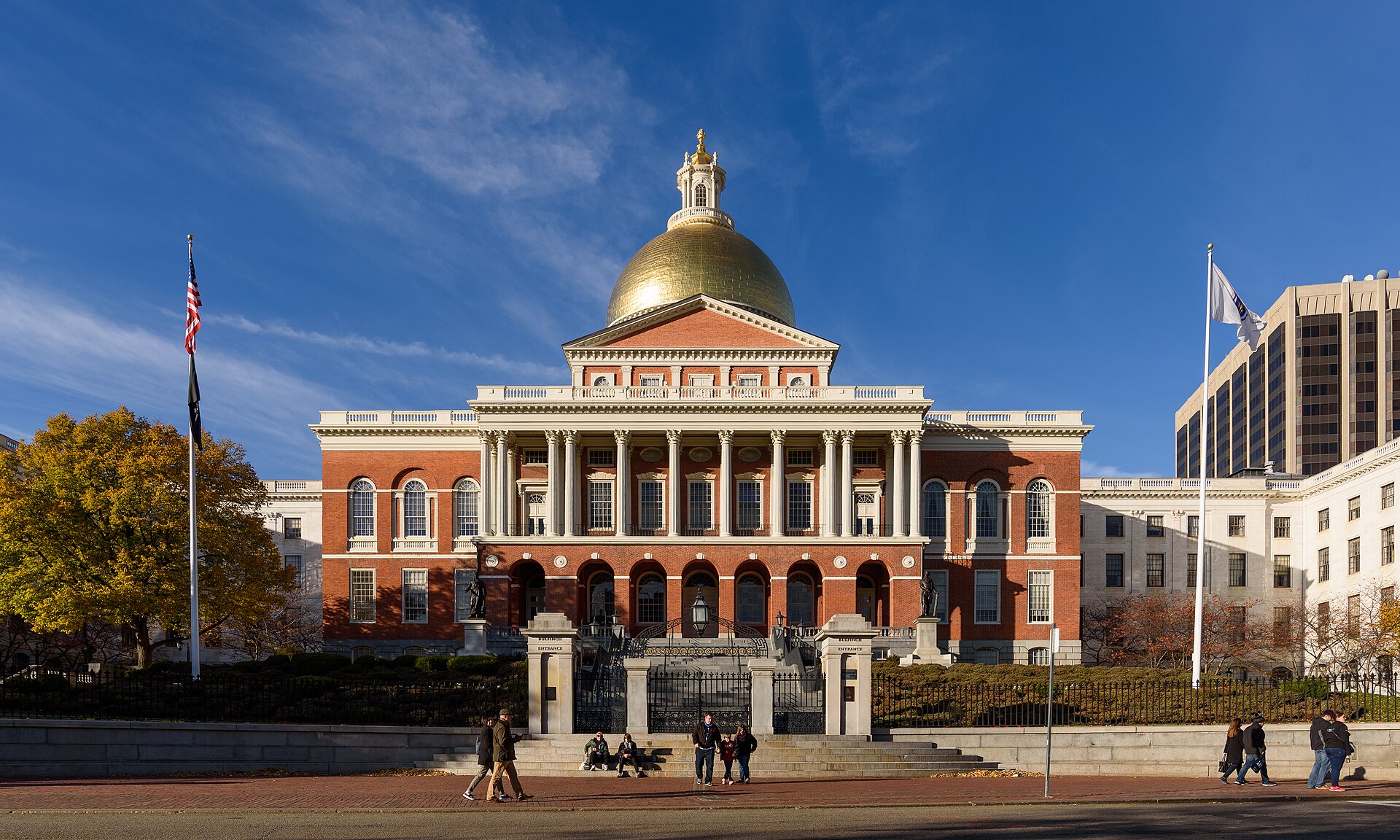 The Massachusetts State House in Boston