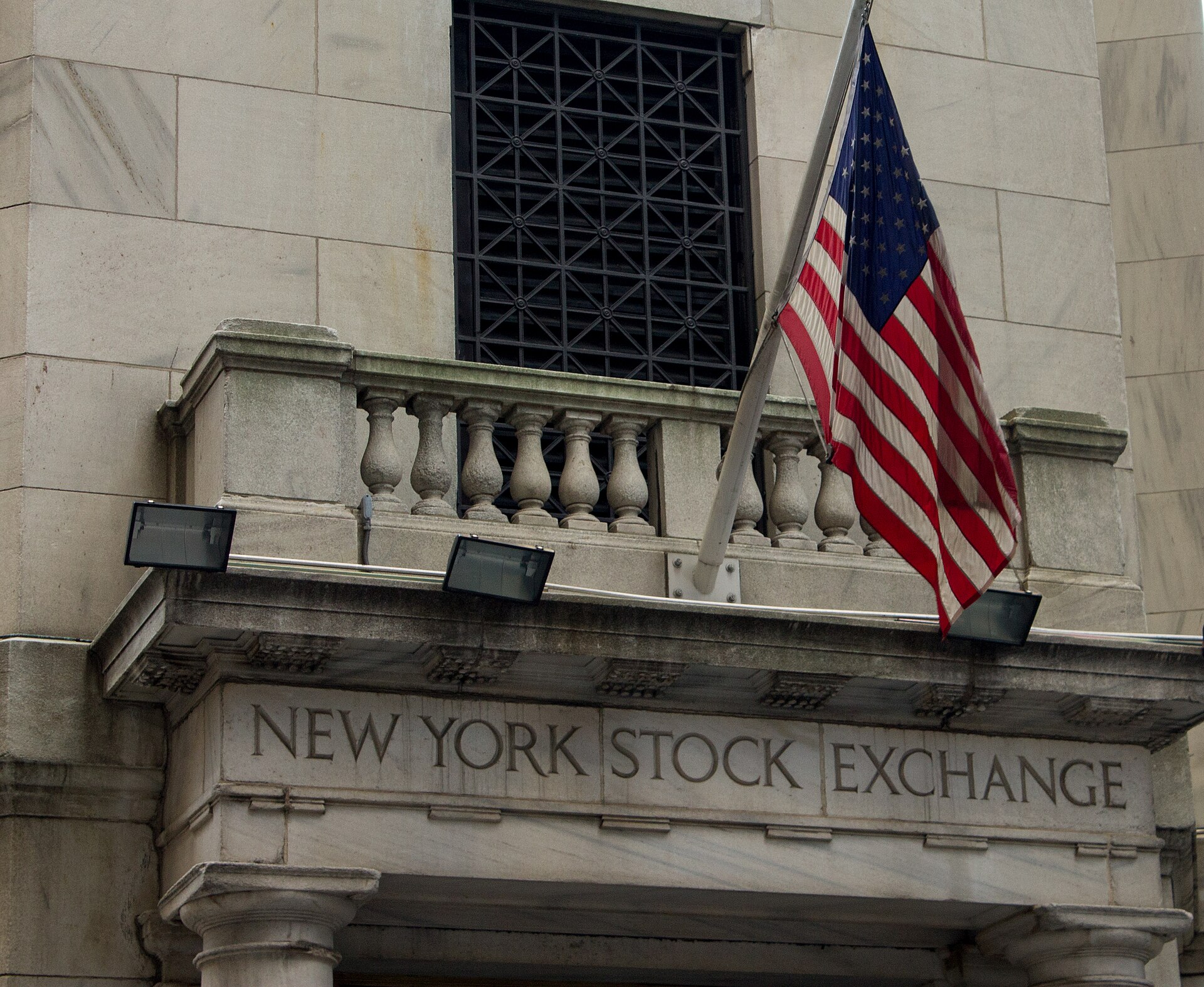 The New York Stock Exchange entrance