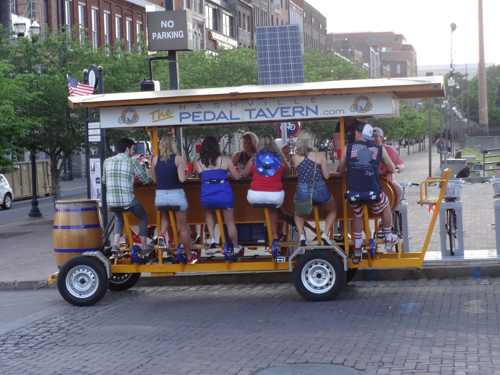 A pedal tavern in Nashville