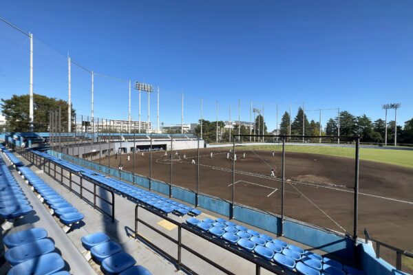 A baseball diamond