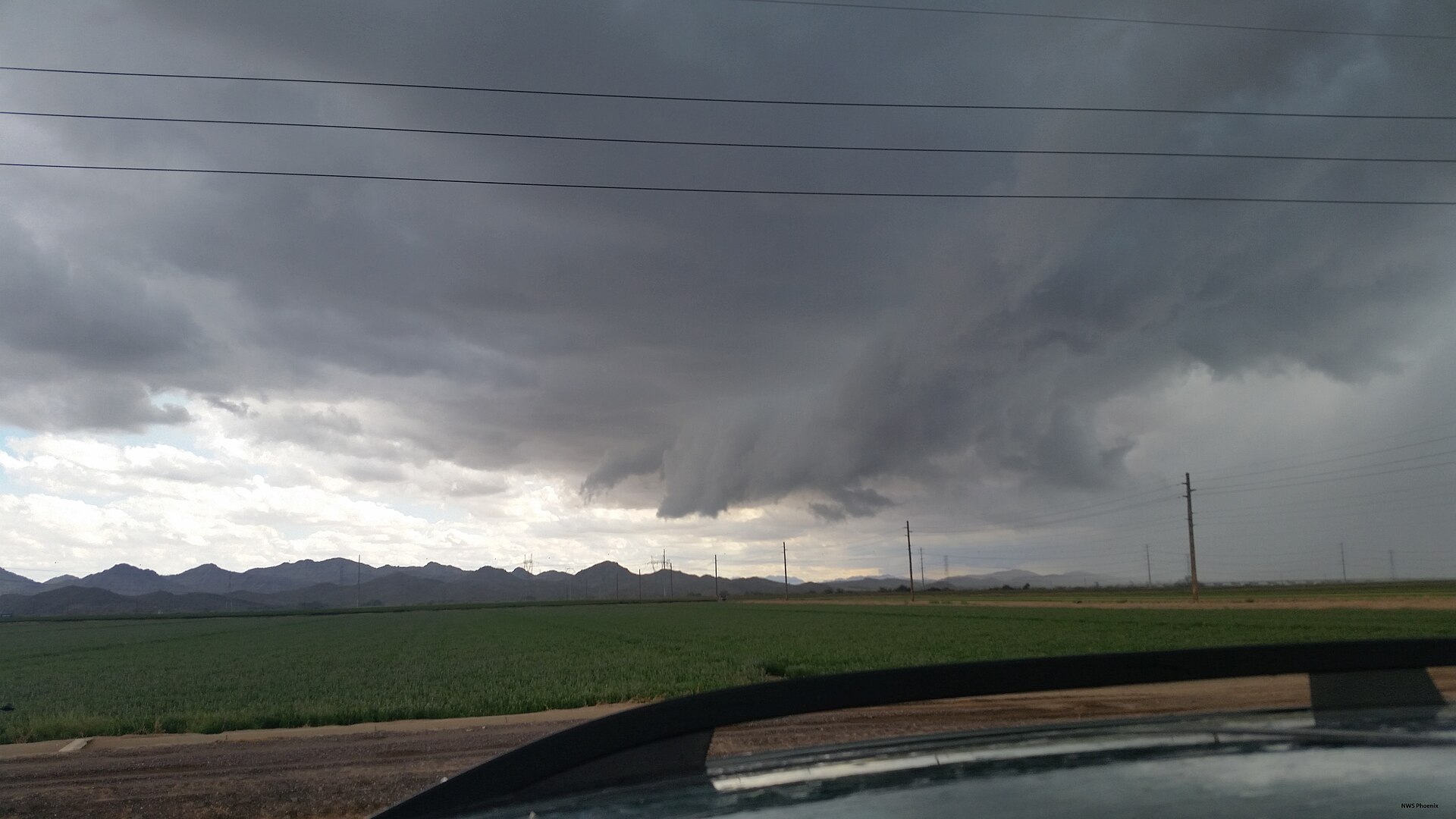 Storm clouds over Phoenix
