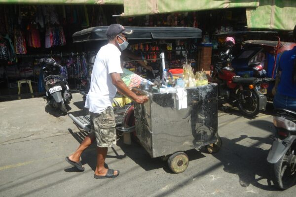 A street food cart
