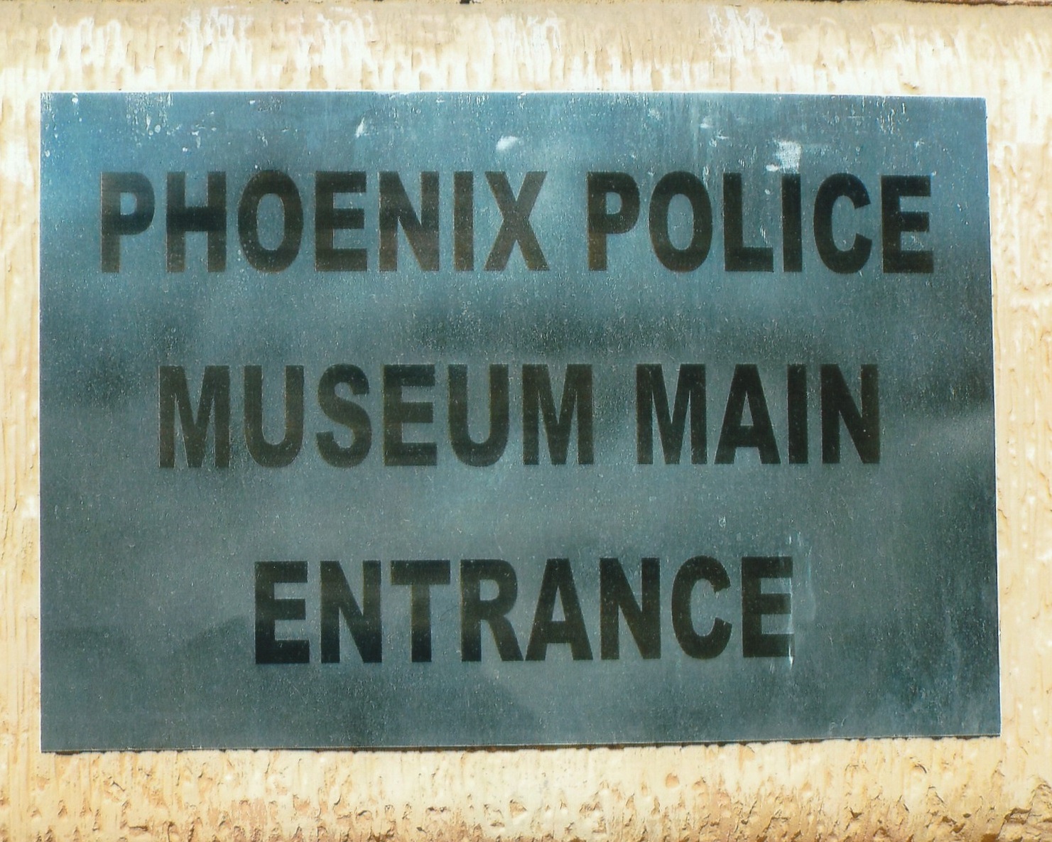 A display at the Phoenix Police Museum