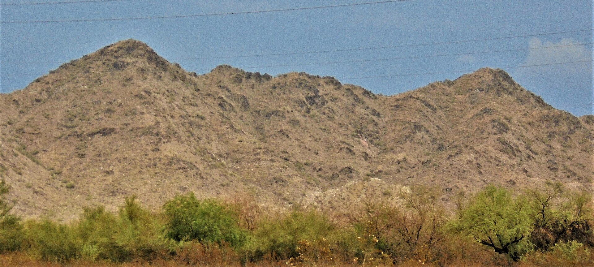 The San Tan Mountains in Pinal County