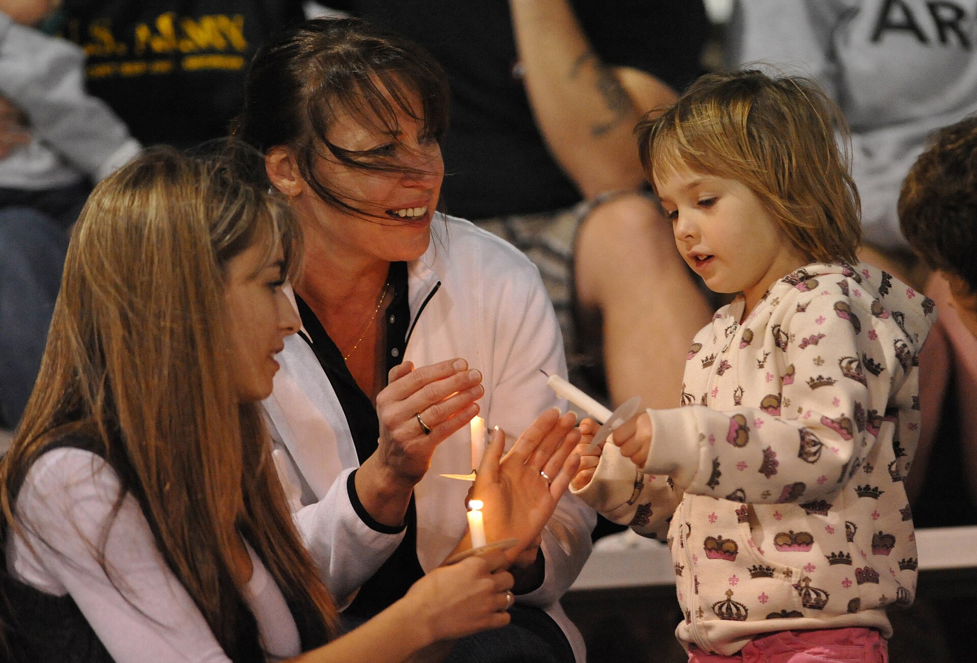 Candles at a vigil