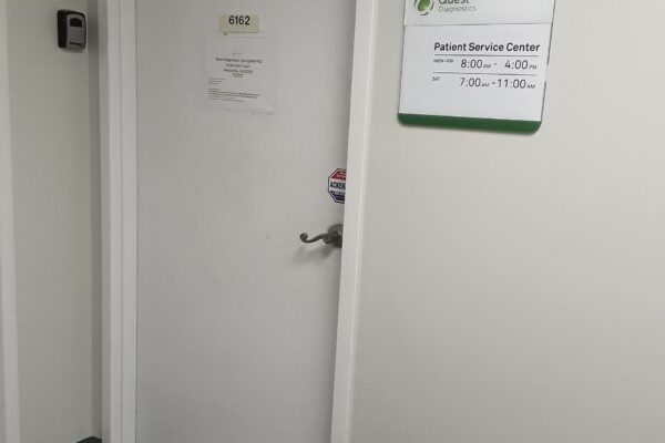 A Quest Diagnostics office entrance