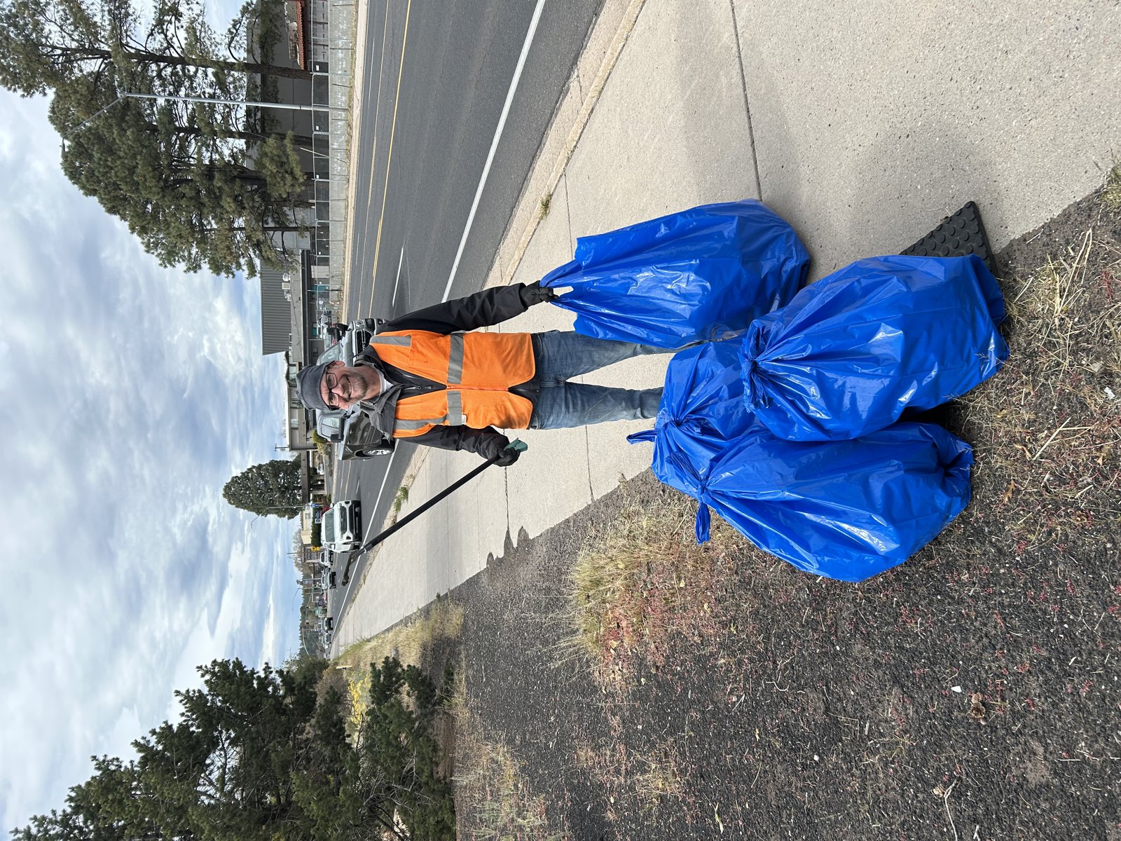 Volunteers clean up Historic Route 66 in Flagstaff during an Adopt a Highway event