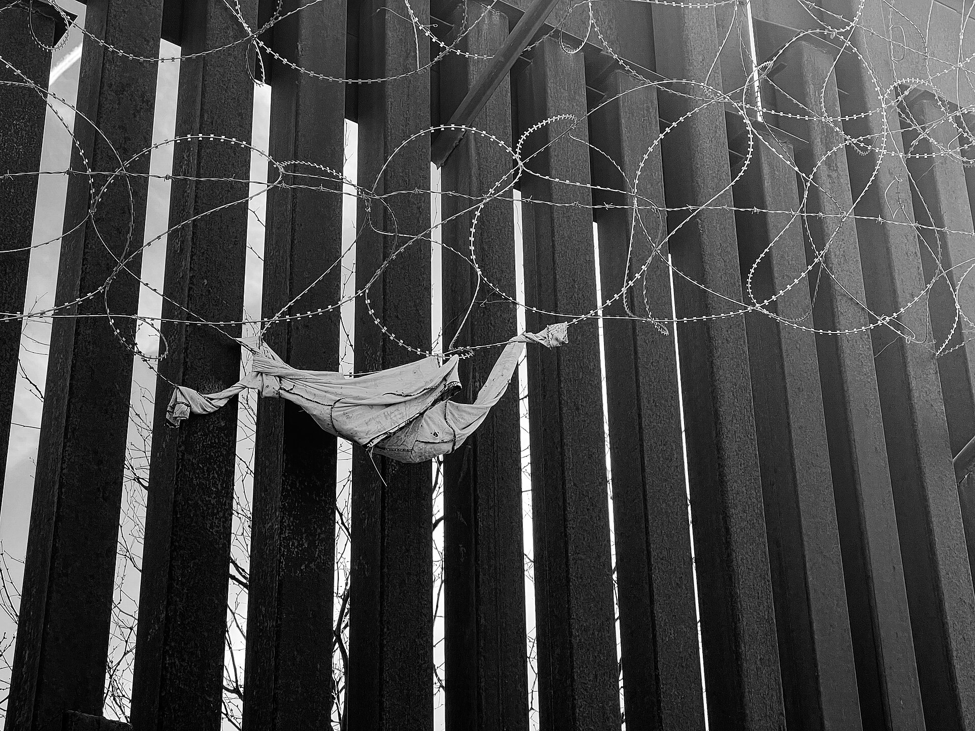 The border wall in Nogales, Arizona