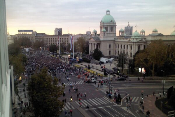 The House of the National Assembly in Belgrade, Serbia