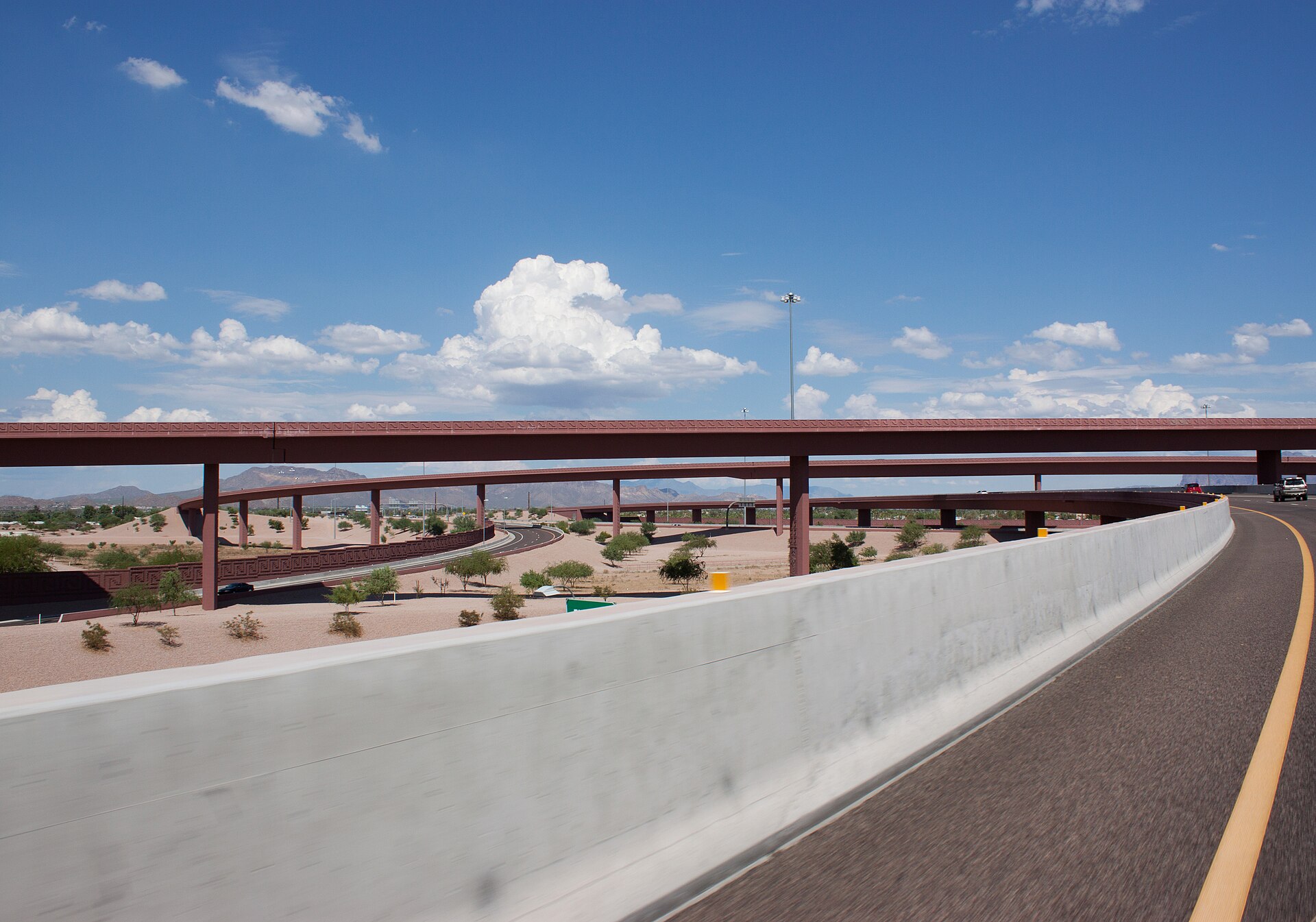 A Loop 202 interchange in Mesa