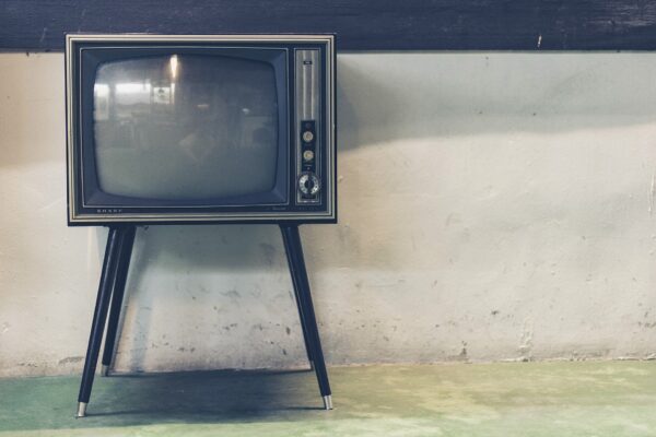 A vintage television set