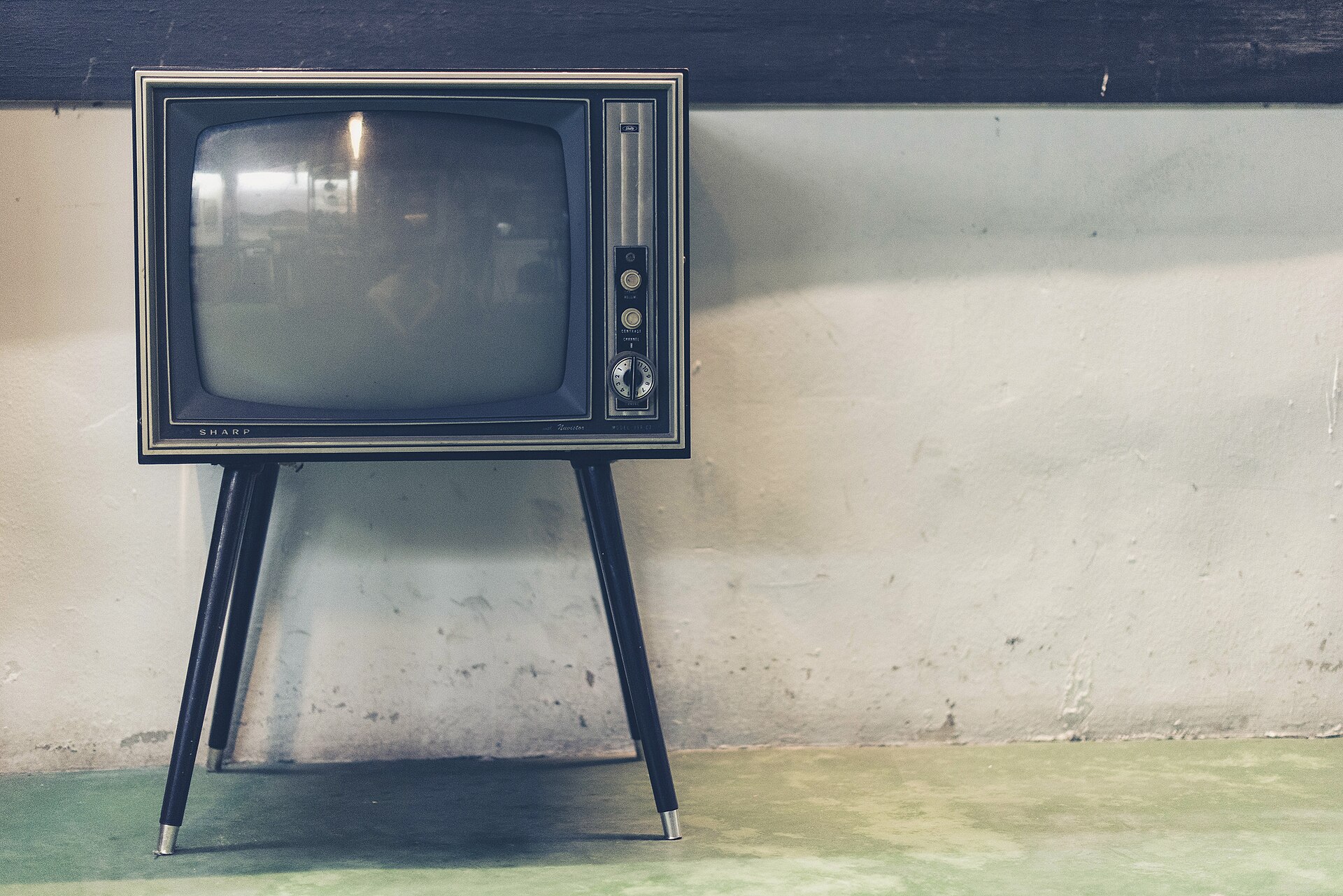 A vintage television set