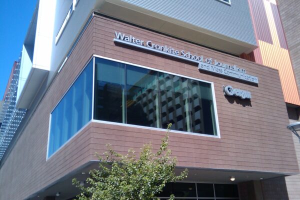 The Walter Cronkite School of Journalism building in downtown Phoenix, home of Arizona PBS