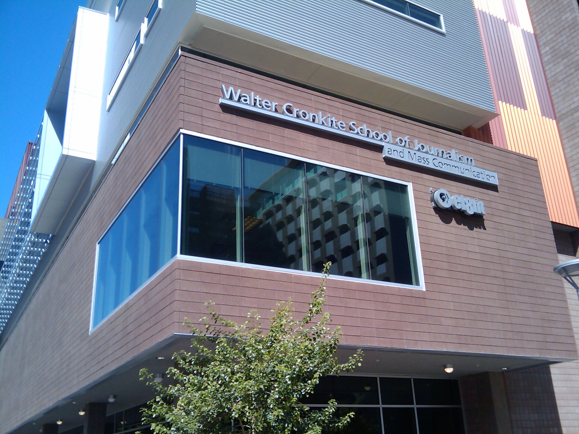 The Walter Cronkite School of Journalism building in downtown Phoenix, home of Arizona PBS