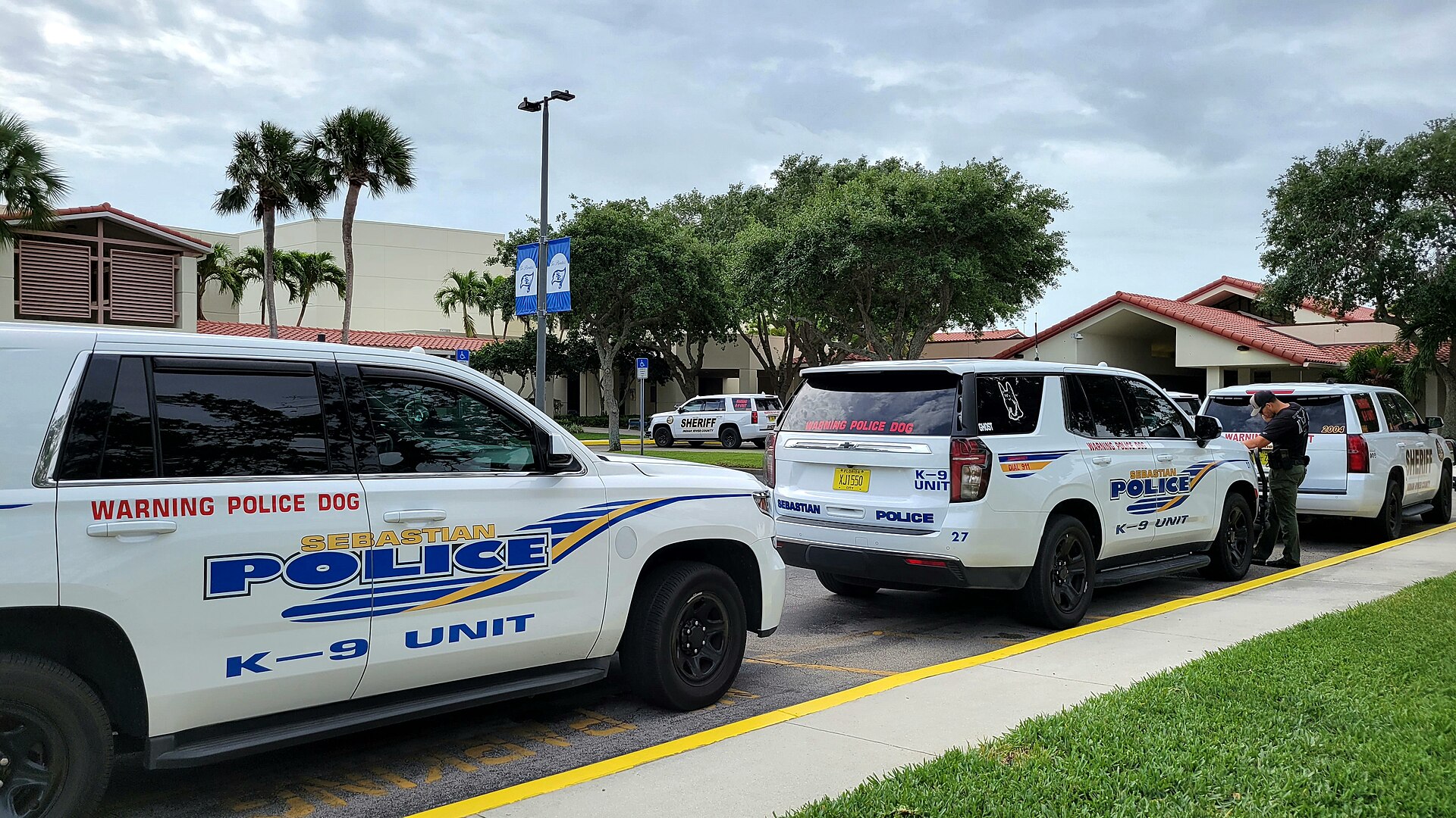 A police K9 unit vehicle