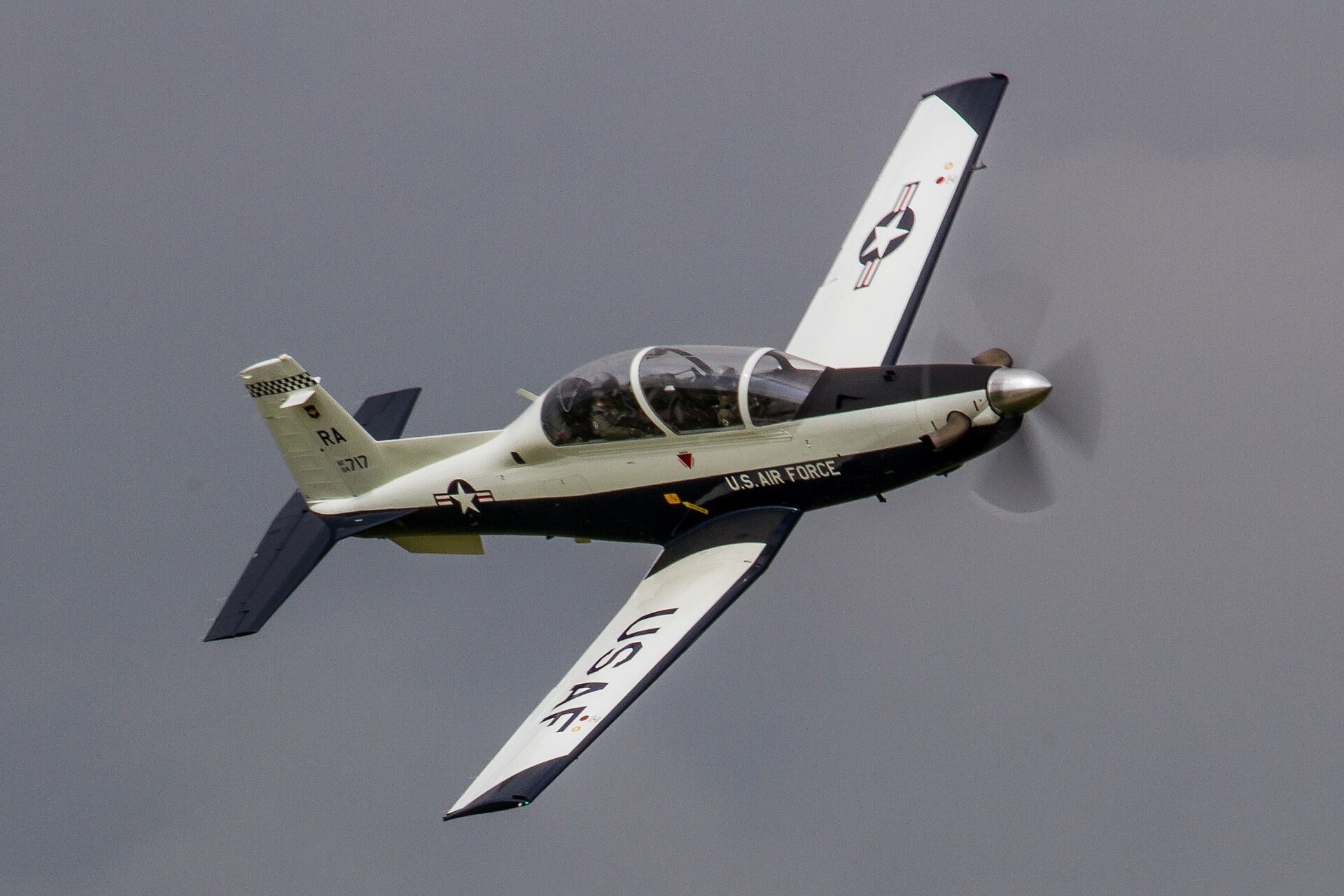 A T-6 Texan II trainer in flight