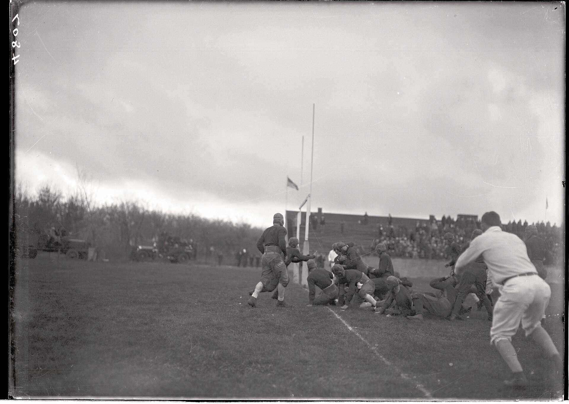 A high school football game