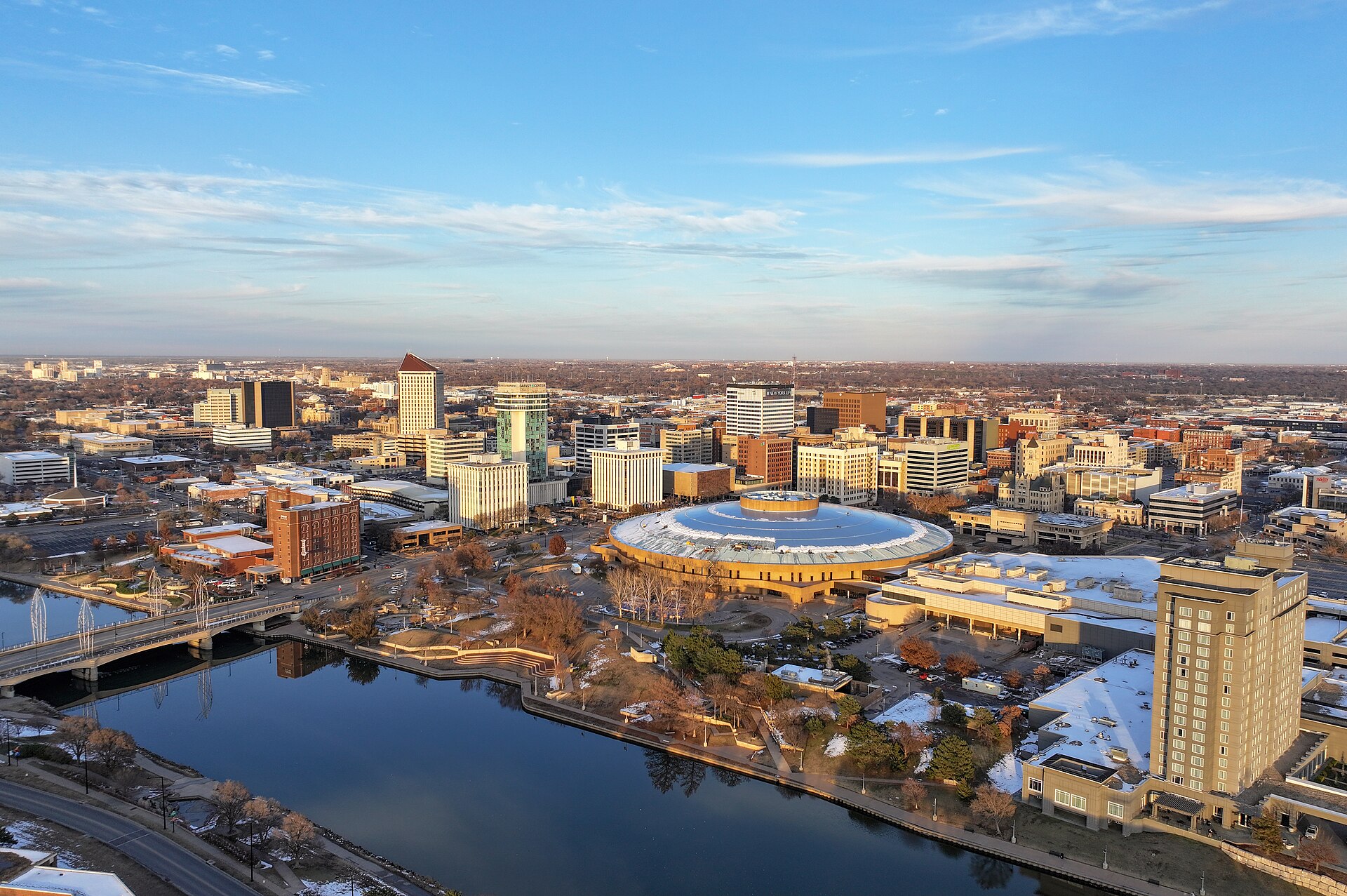 The Wichita, Kansas, skyline