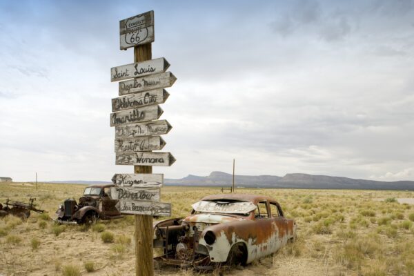 Route 66 in northern Arizona