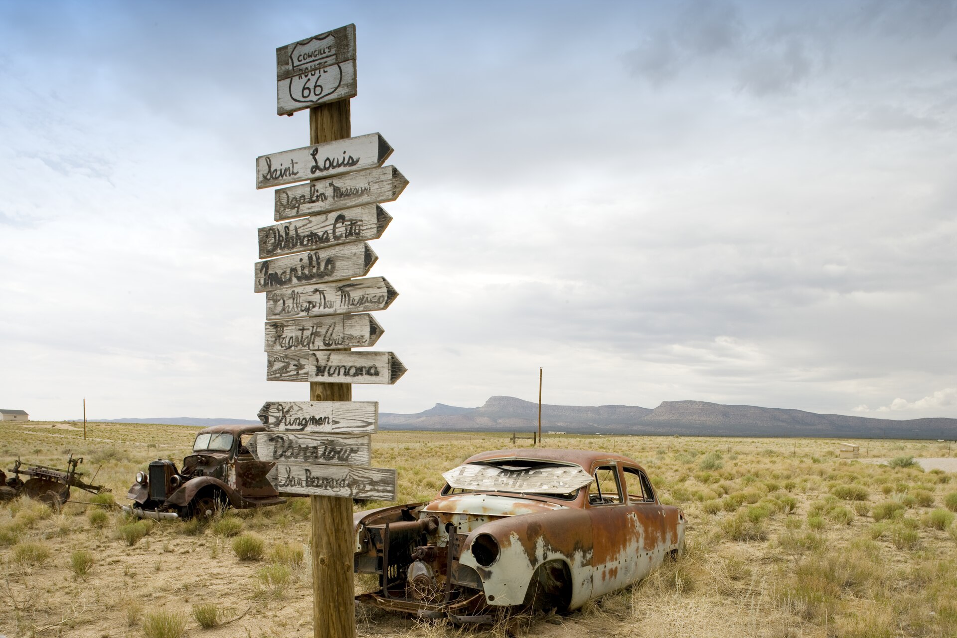 Route 66 in northern Arizona